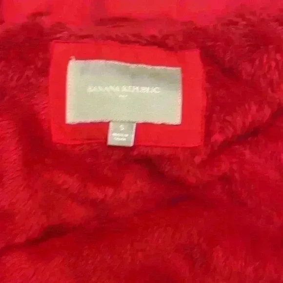 Banana Republic puffer vest with removable hood womens size S red - Picture 5 of 14